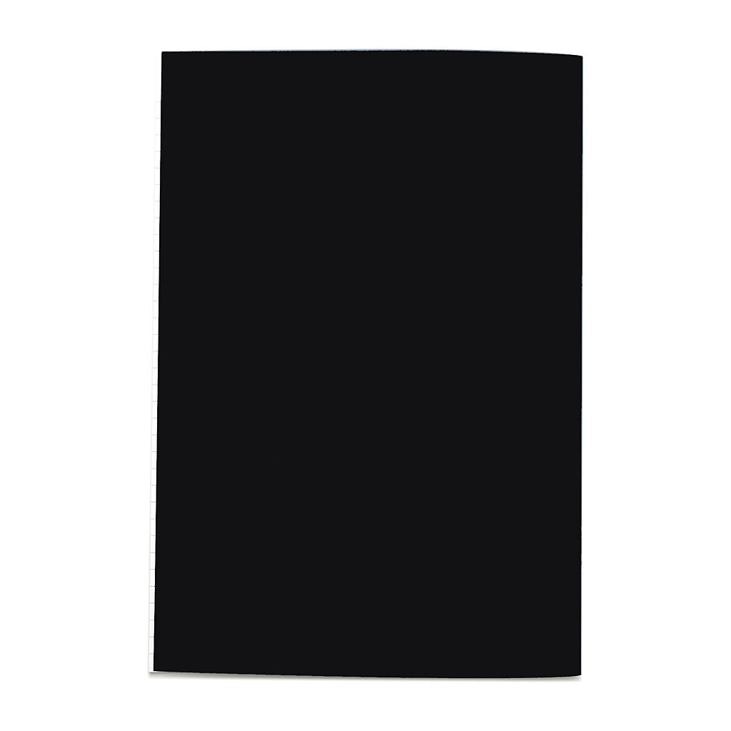 Pack of 6 Rhino A4 64 Page Black 8mm Lined with Margin and 20mm Graph Ruling Reverse Exercise Books