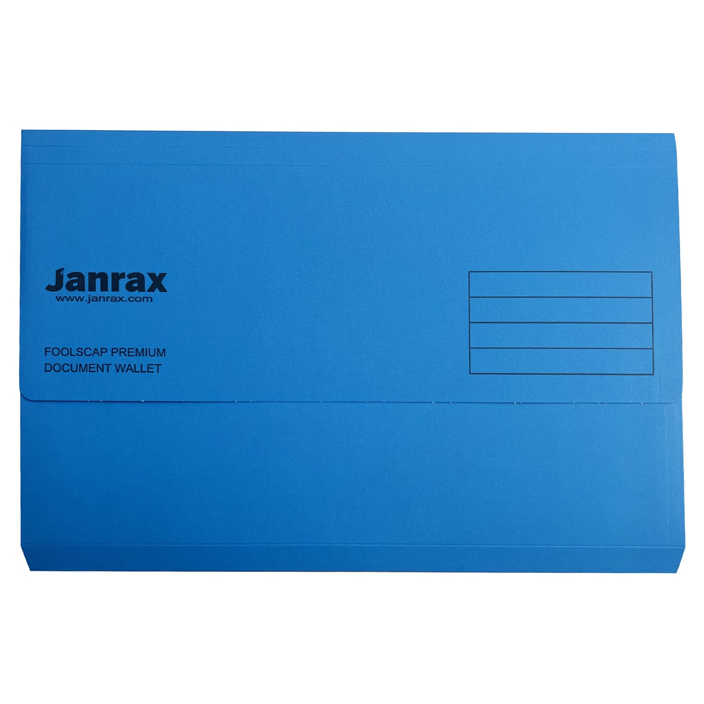 Pack of 10 Blue Card Premium Foolscap Document Wallets