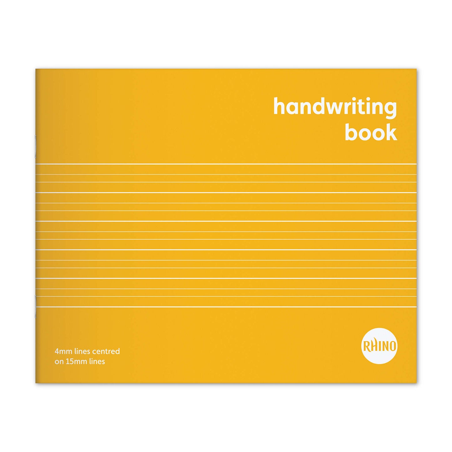 Pack of 25 Rhino 6.5 x 8" Handwriting Books 32 Page Yellow Narrow Lined Exercise Books