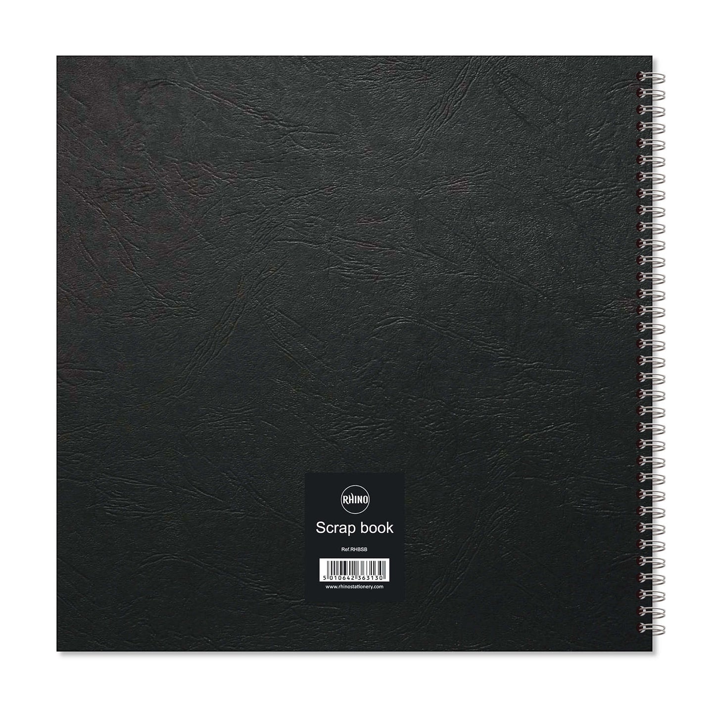 Pack of 3 RHINO Oversize 40 Page Blank Hardback Black ScrapBooks
