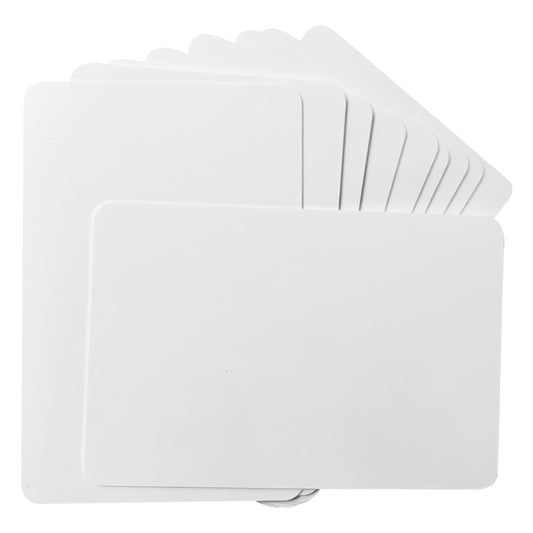 Pack of 12 6x4" Dry Wipe Whiteboards - Presentation Card Size