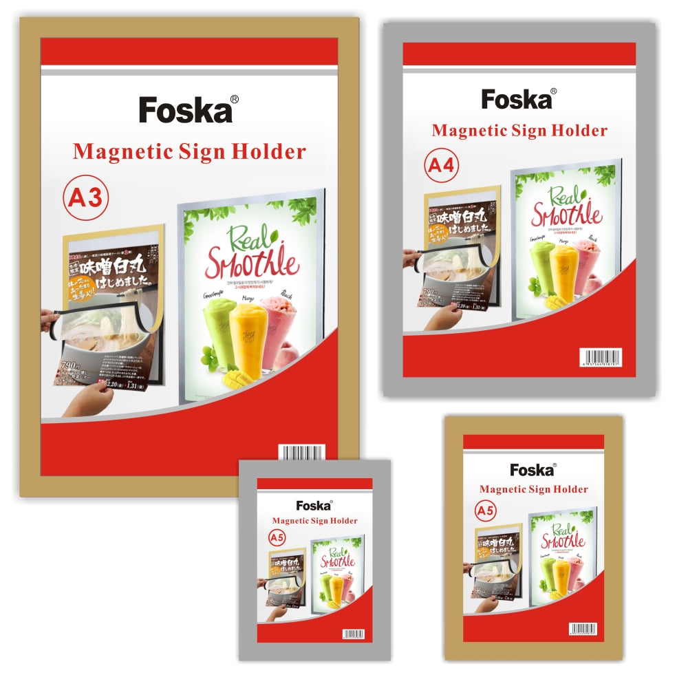 A3 Magnetic Sign Holder Display Board
