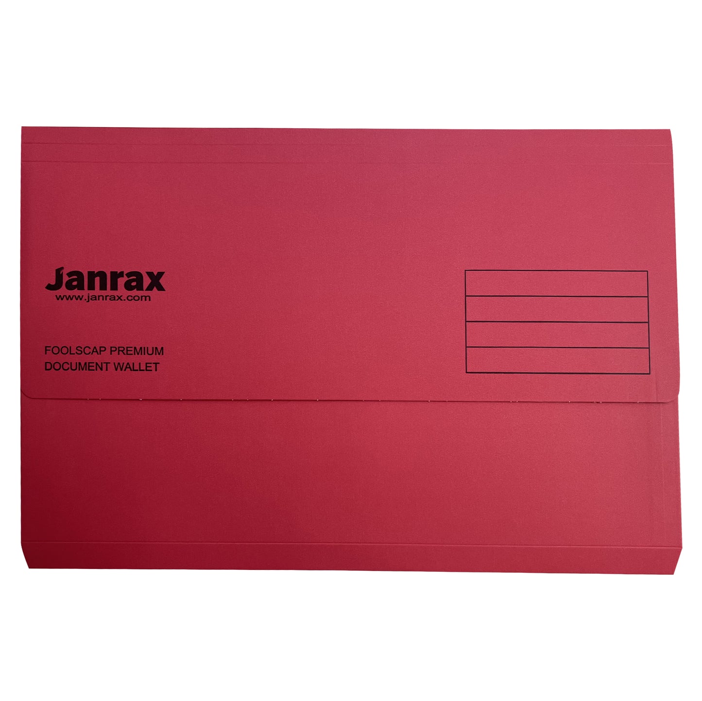 Pack of 10 Red Card Premium Foolscap Document Wallets