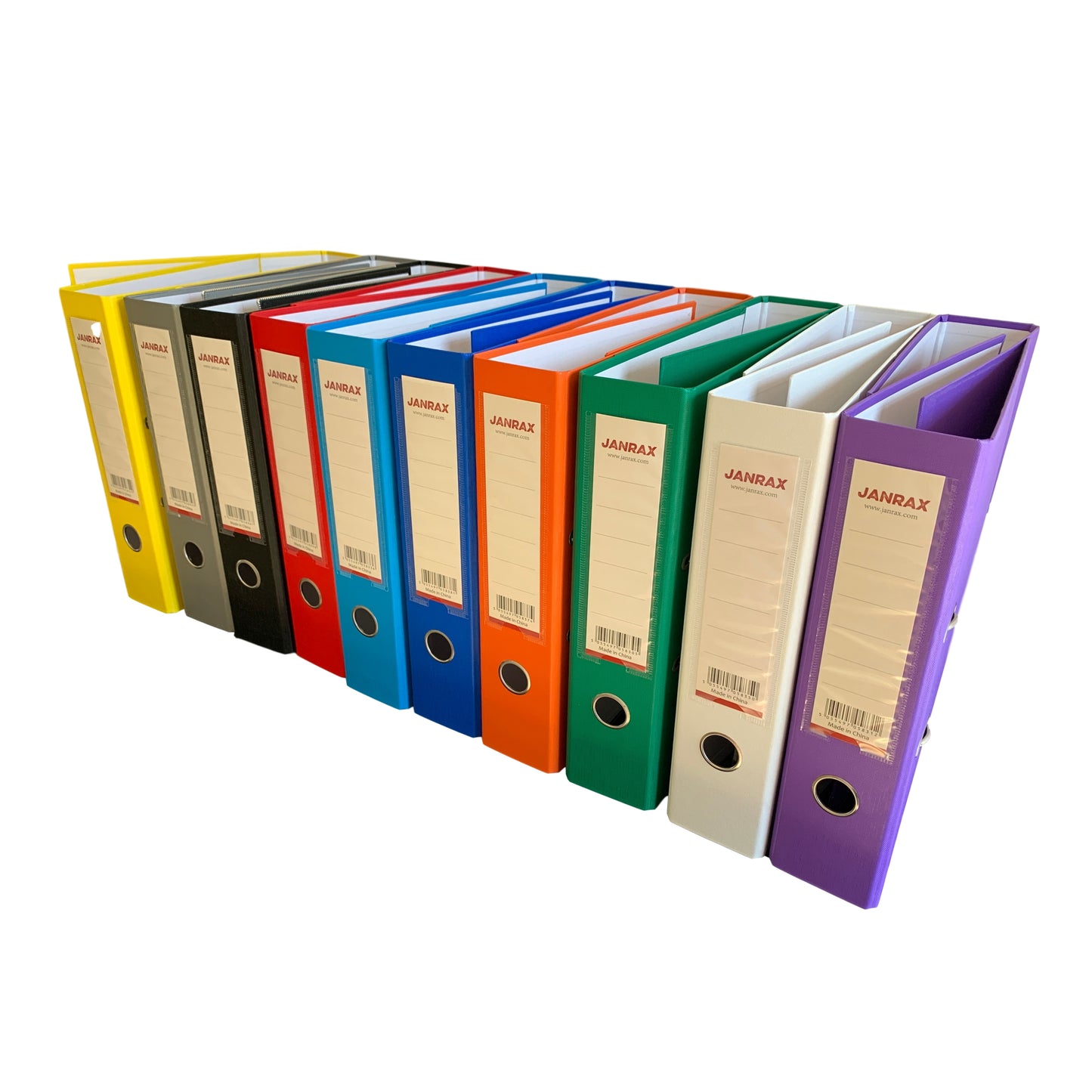 A4 Yellow Paperbacked Lever Arch File by Janrax