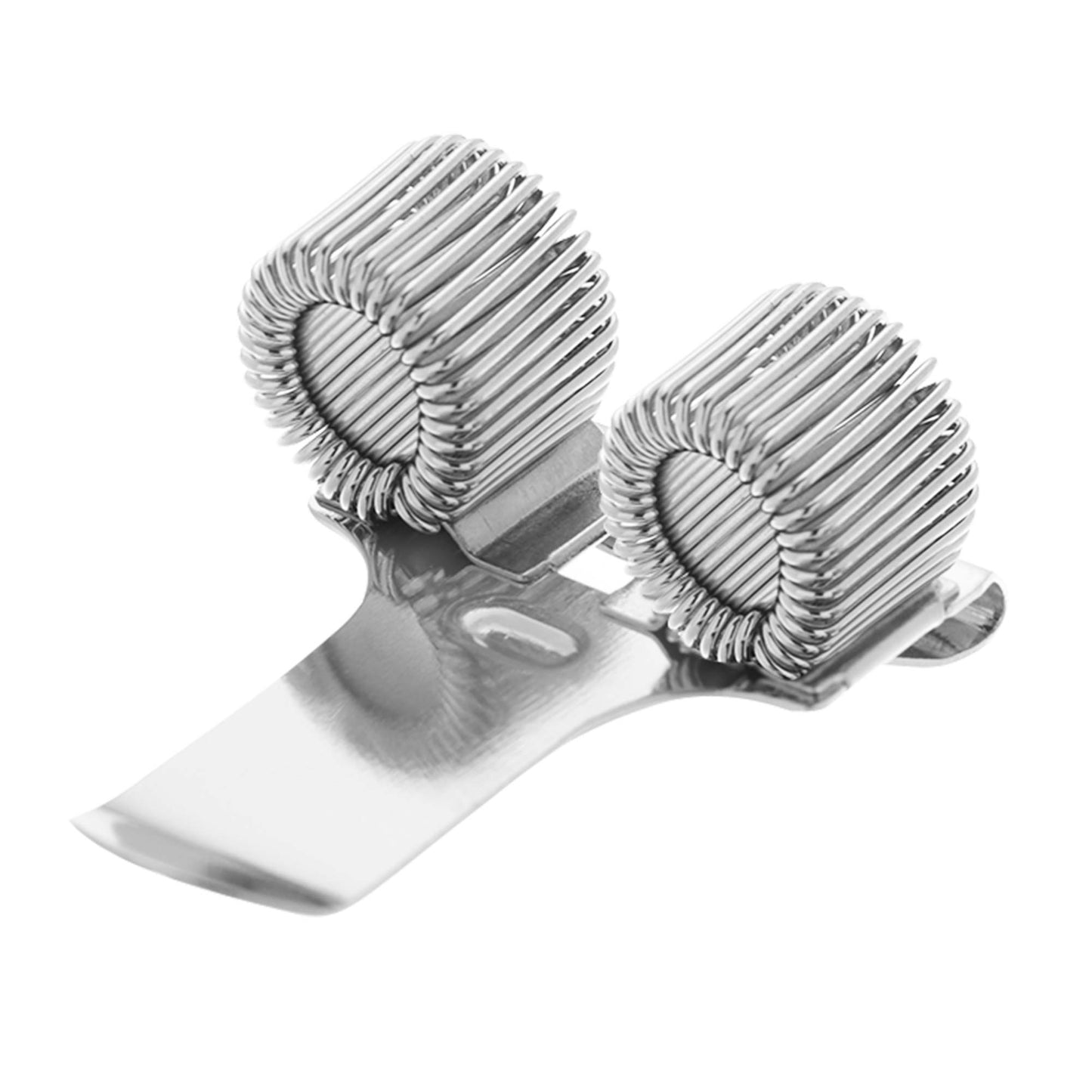 Double Hole Metal Pen Holder With Pocket Clip