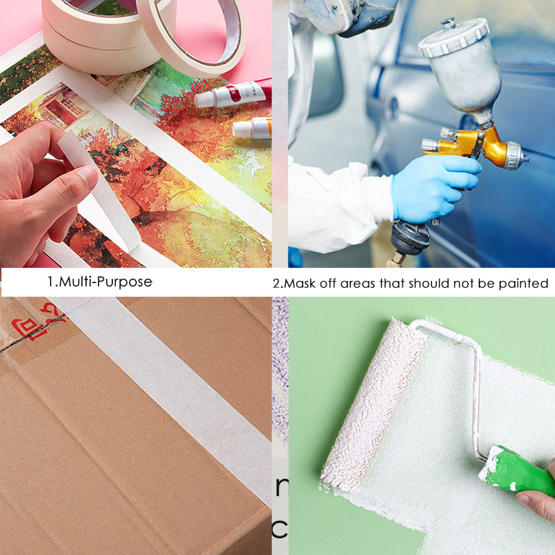 Pack of 6 48mm x 18yard Masking Tape