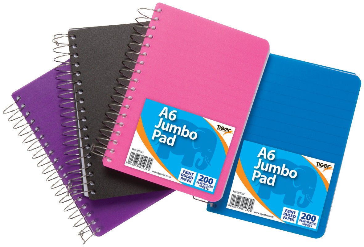Jumbo A6 TwinWire 200 Sheet NoteBook