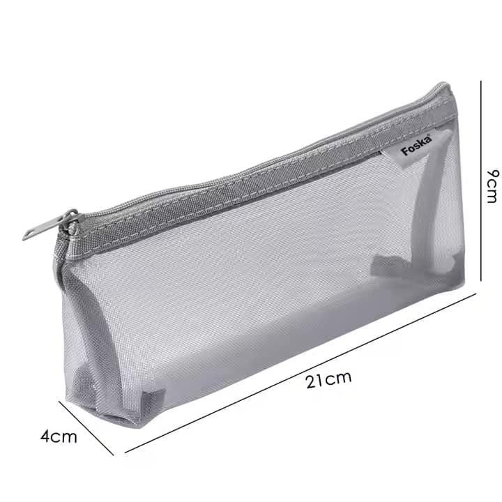 Single Multipurpose Nylon Net Yarn Student Pencil Case