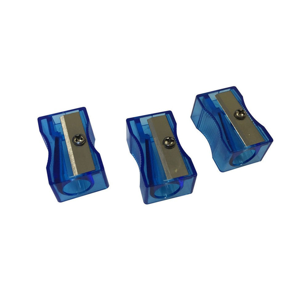 Pack of 100 Blue Translucent Pencil Sharpeners