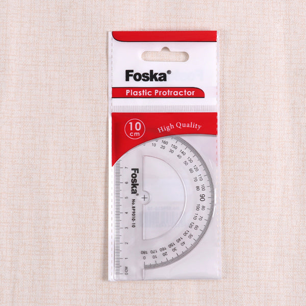 10cm Plastic 180 Degree Protractor