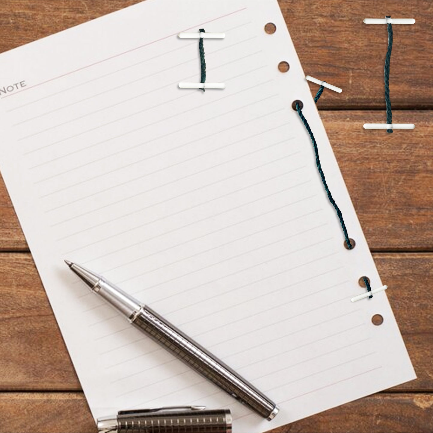 Pack of 100 25mm Plastic End Treasury Tags