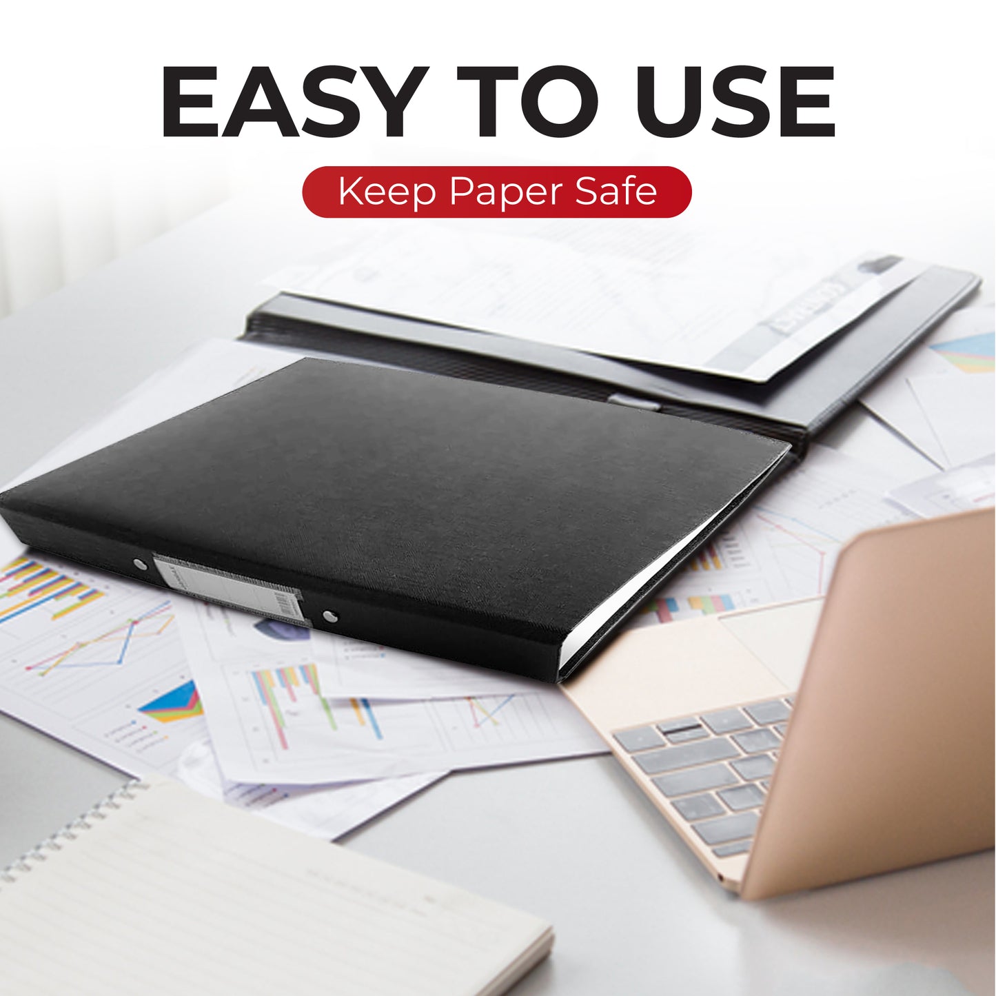 A4 Green Paper Over Board Ring Binder by Janrax