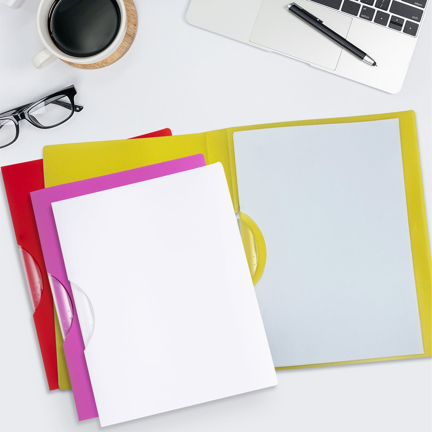 A4 Purple Swing Clip Folder Document File