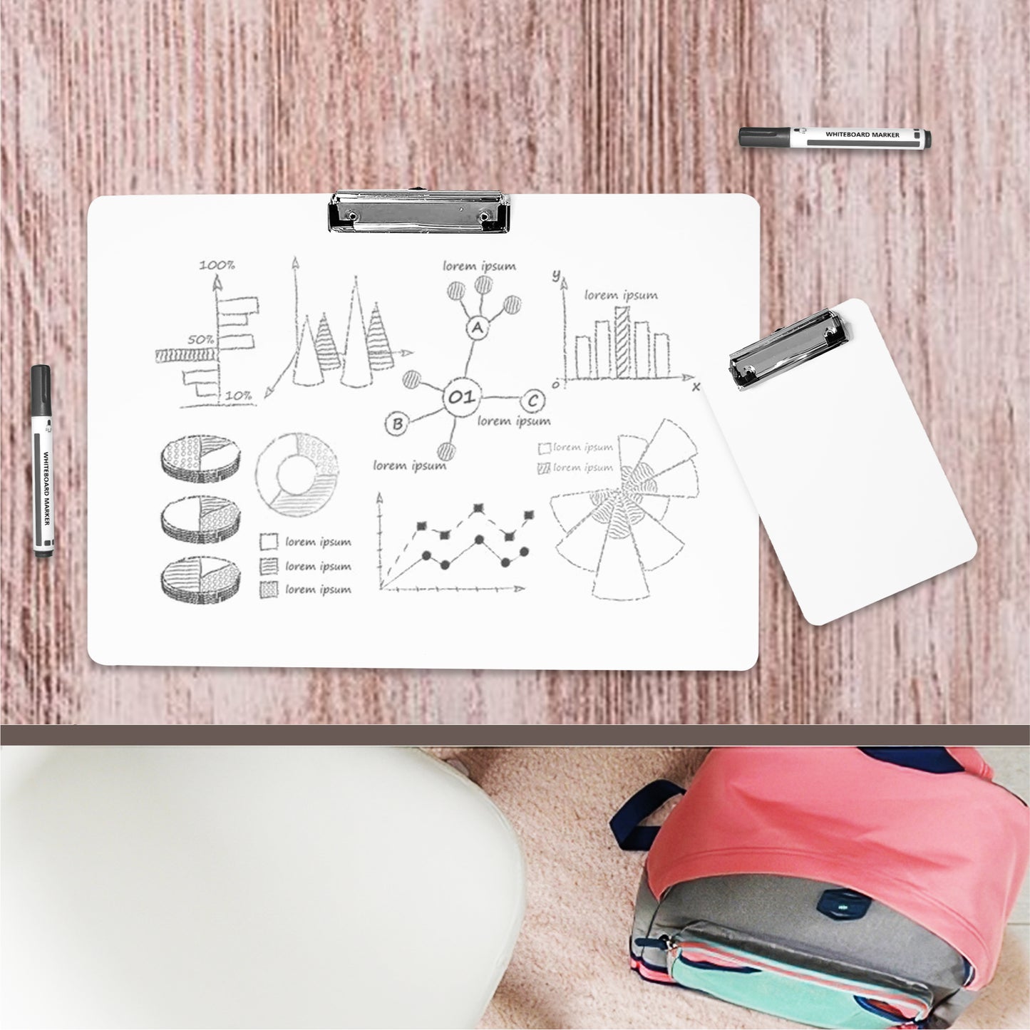 A4 Erasable Whiteboard Clipboard by Janrax