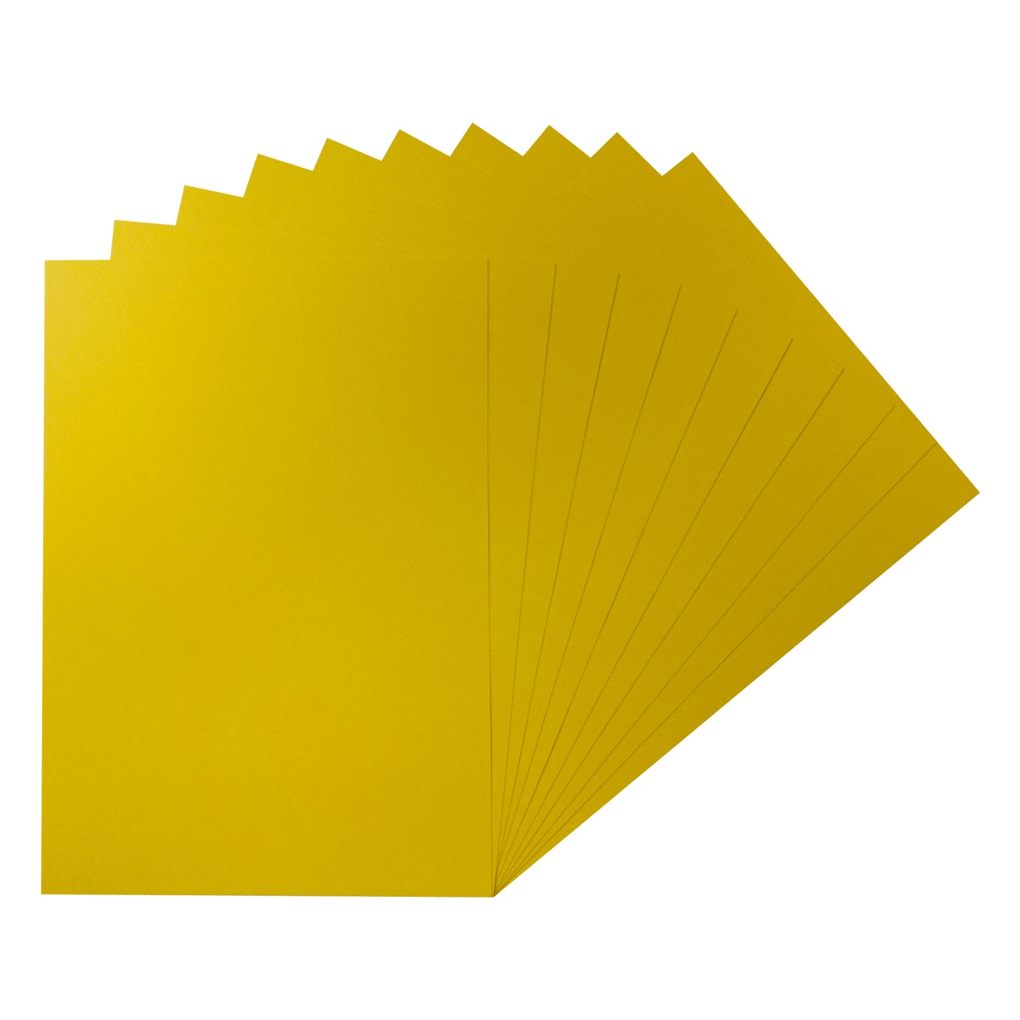 Pack of 50 A5 Yellow Coloured Card 160gsm Sheets