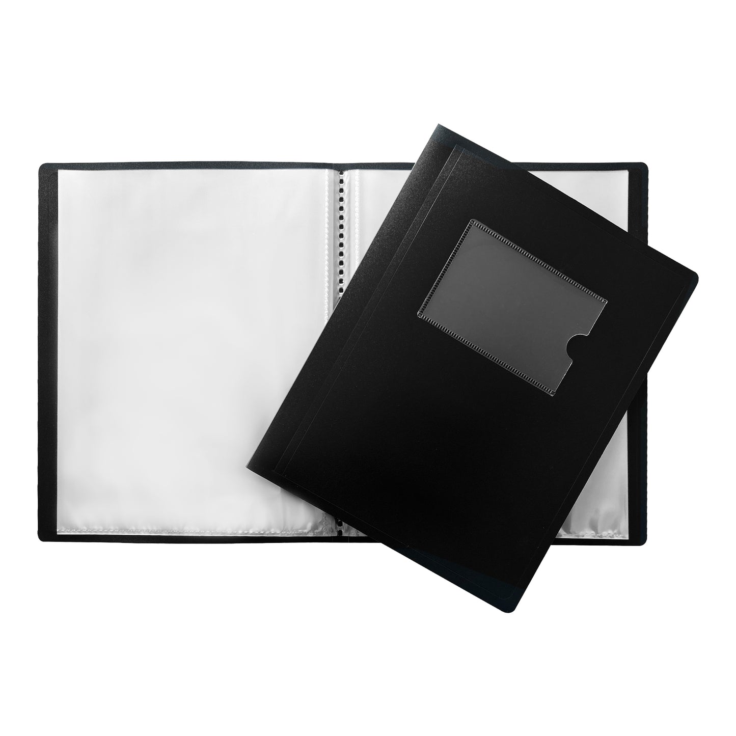 A5 Black Flexible Cover 20 Pocket Display Book