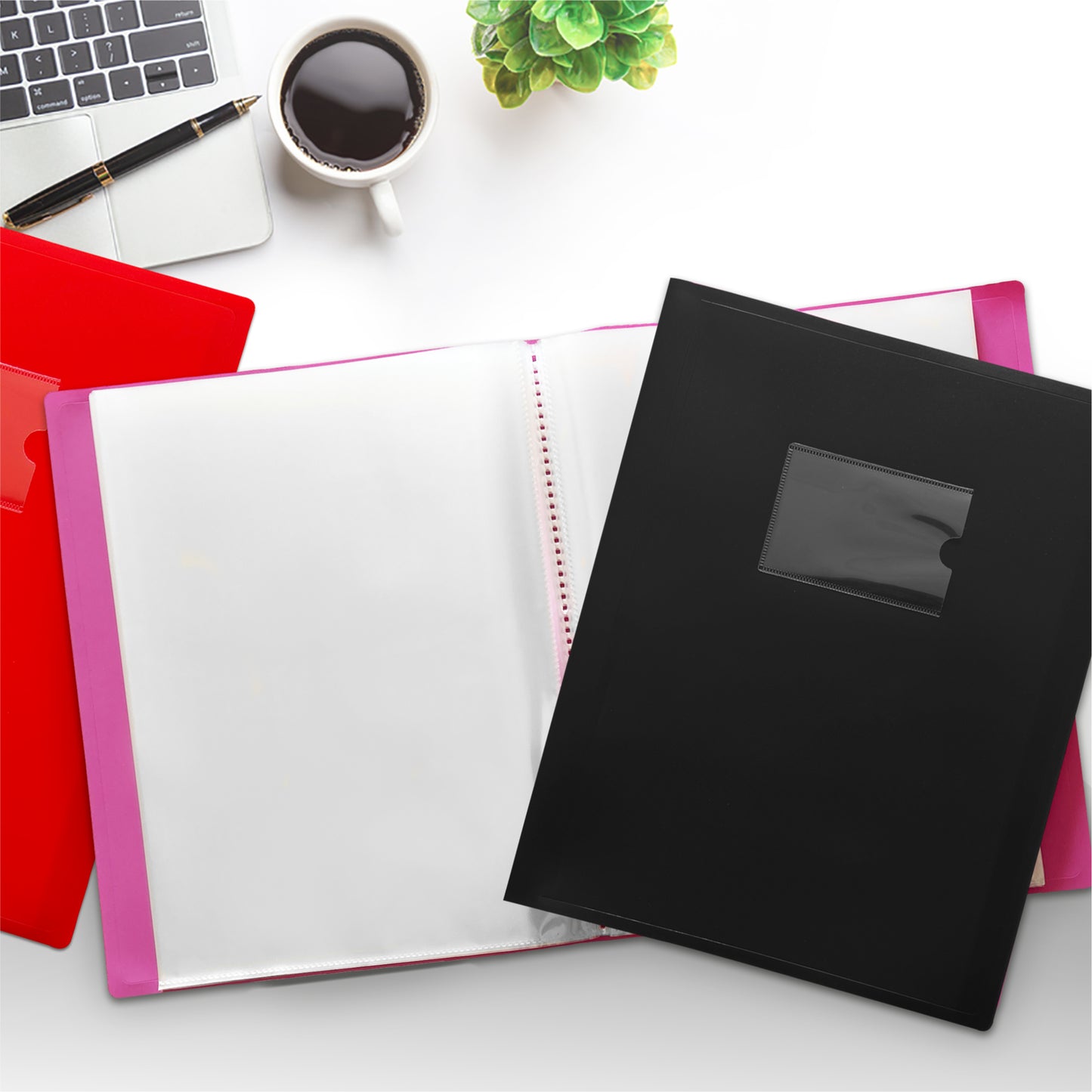 A4 Black Flexible Cover 150 Pocket Display Book