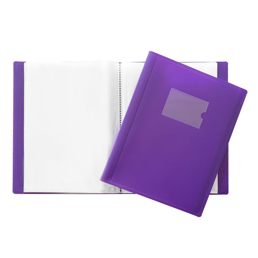 A4 Purple Flexible Cover 150 Pocket Display Book
