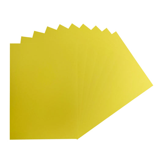 Pack of 50 A4 Light Yellow Coloured Card 160gsm Sheets