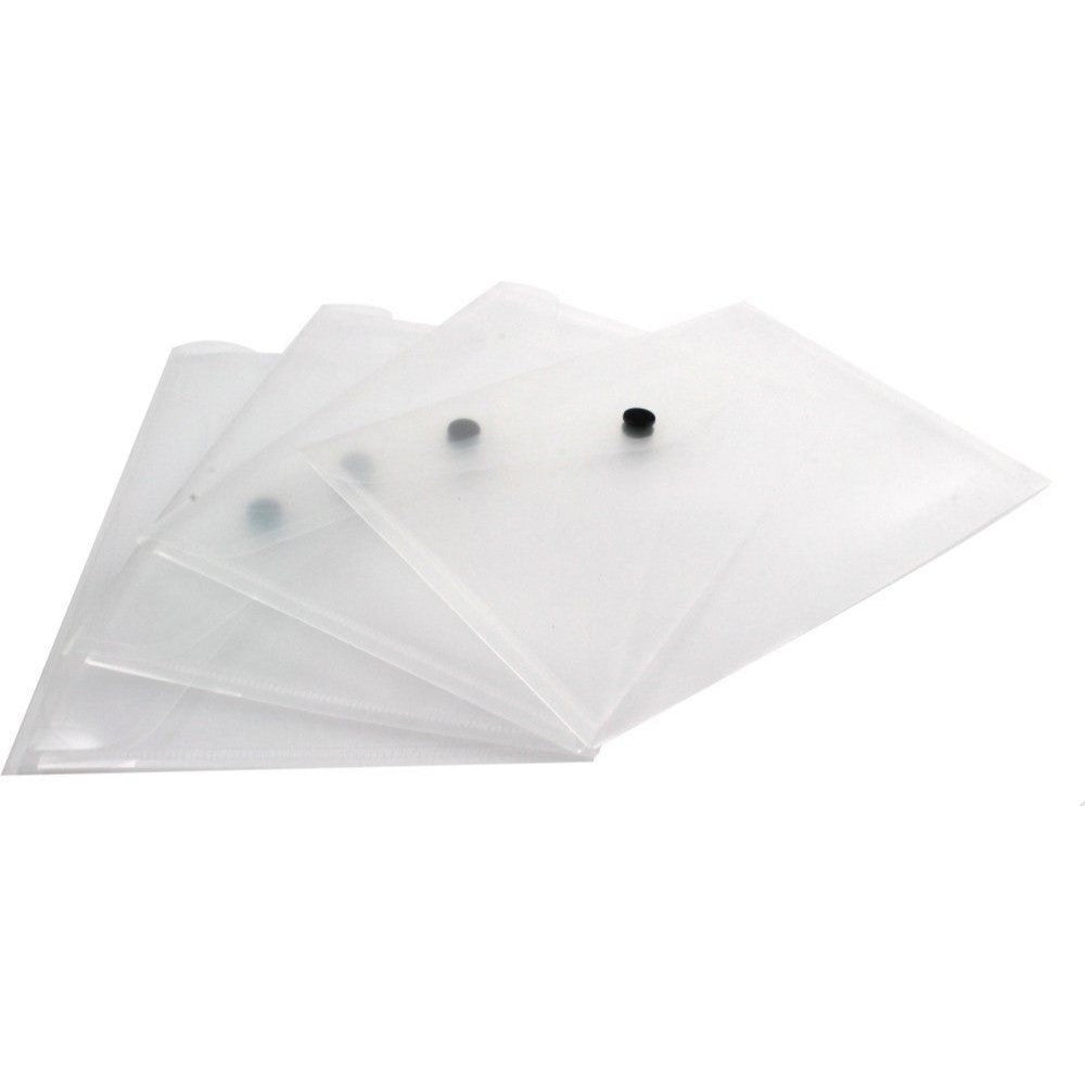 Pack of 12 Janrax A5 Clear Document Wallets