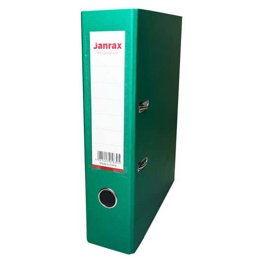 A4 Green Paperbacked Lever Arch File by Janrax