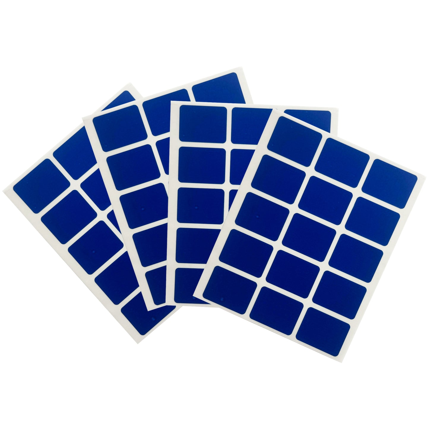 Pack of 60 Blue 19x25mm Rectangular Labels - Adhesive Stickers