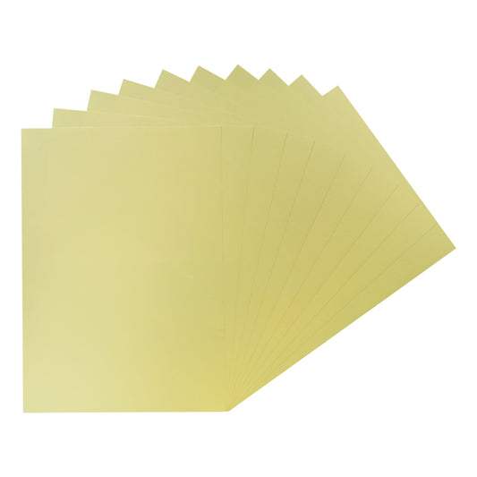 Pack of 100 A4 Pastel Yellow Coloured Paper 75gsm Sheets