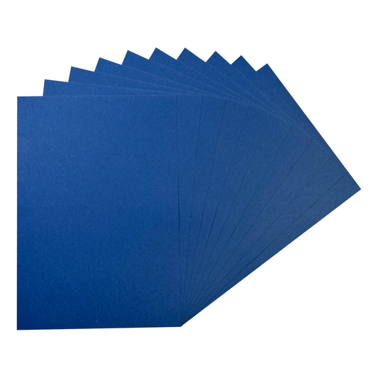 Pack of 50 A5 Dark Blue Coloured Card 160gsm Sheets