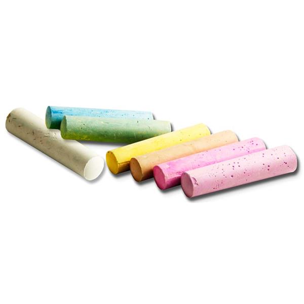 Bucket of 15 Jumbo Coloured Sidewalk Chalk by World of Colour
