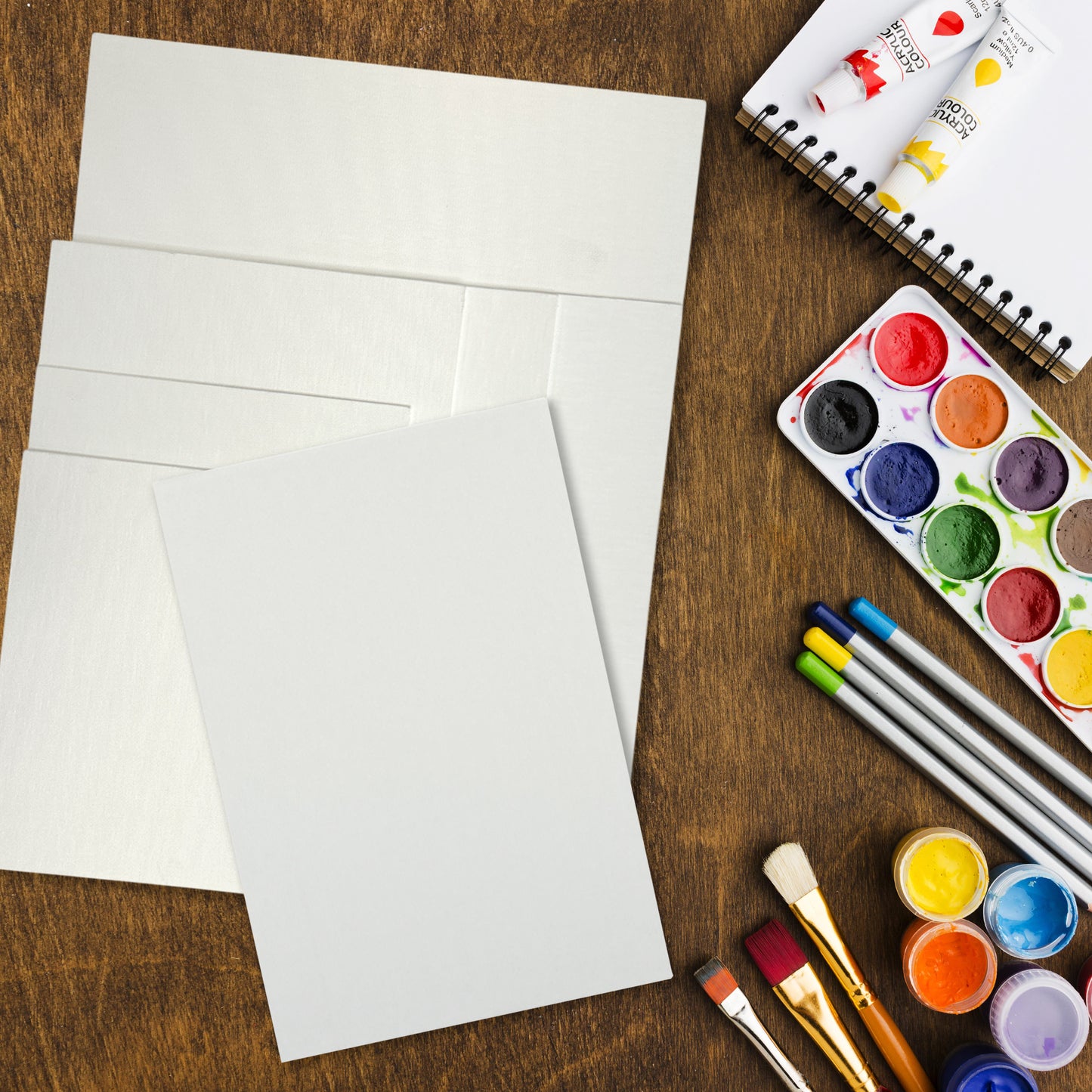 10x15cm Blank White Flat Stretched Board Art Canvas By Janrax