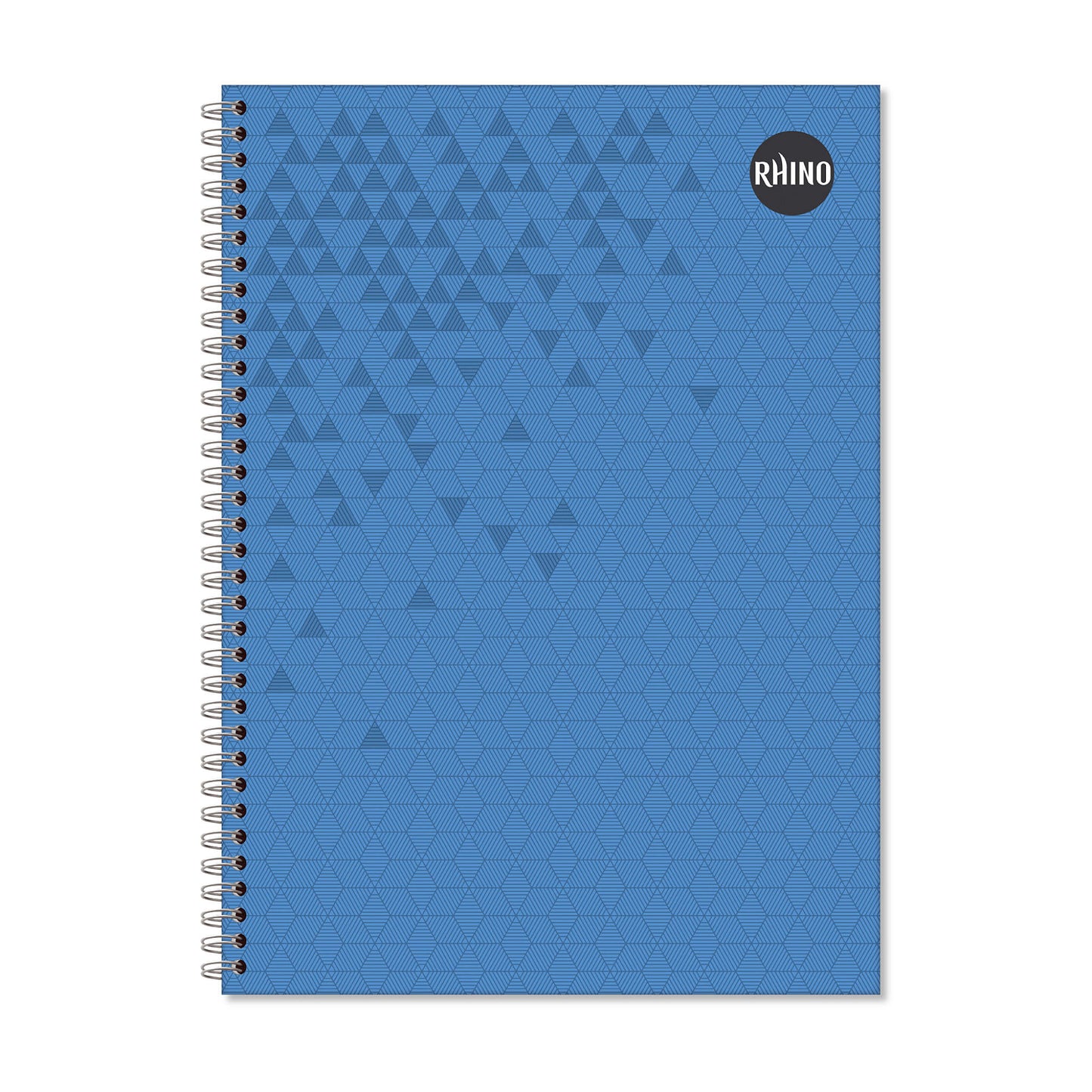 Pack of 5 Rhino A4 160 Page Blue 8mm Lined Wirebound Books