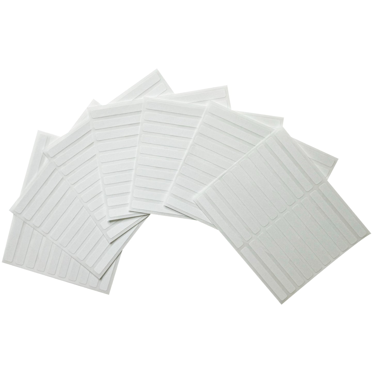 Pack of 120 White 6x50mm Rectangular Labels - Adhesive Stickers