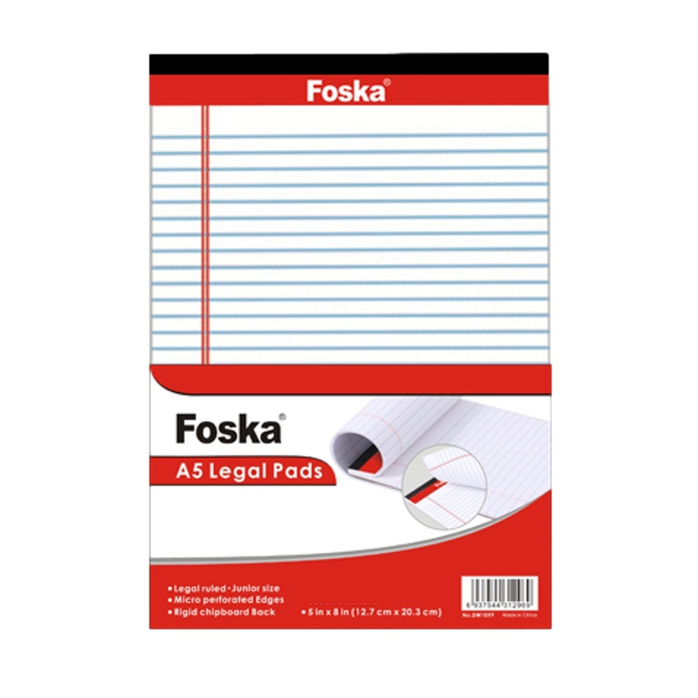 Single A5 50 sheets Legal Pad