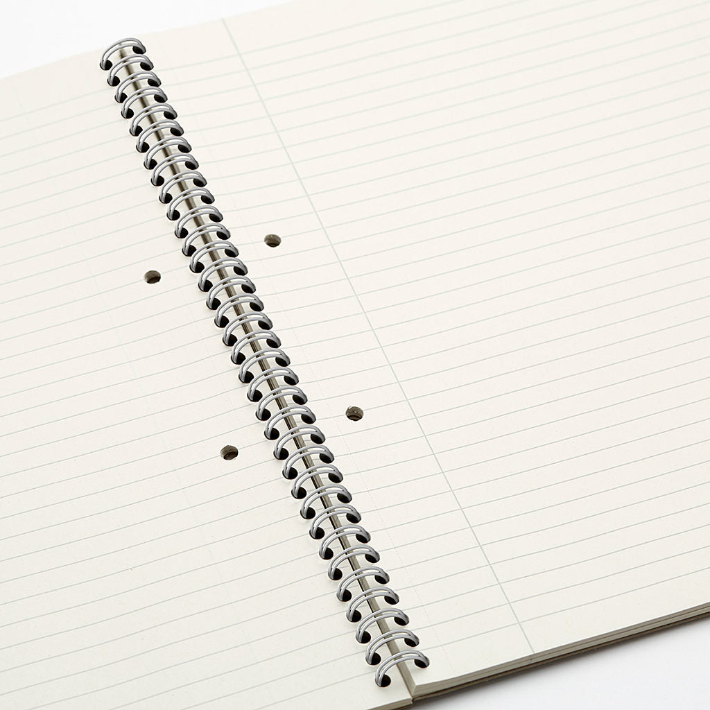 Pack of 5 Rhino A4+ Recycled 160 Page 8mm Lined with Margin Softback Twinwire NoteBooks