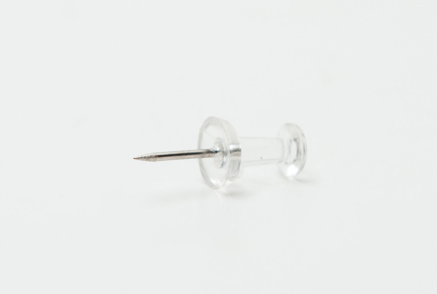 Pack of 500 Janrax Clear Transparent Push Pins