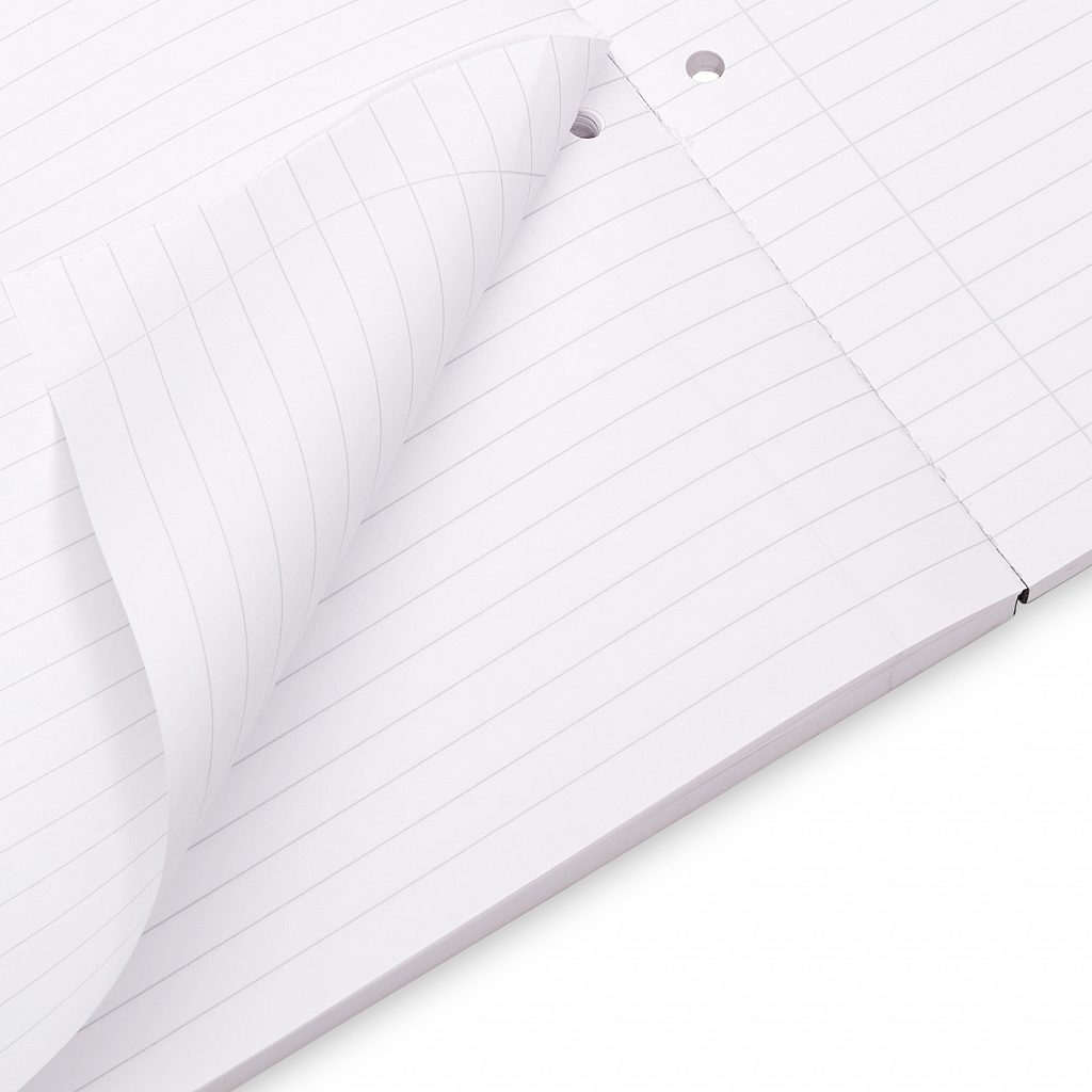 Pack of 3 Rhino A4 Recycled 160 Leaf 8mm Lined with Margin Refill Pads