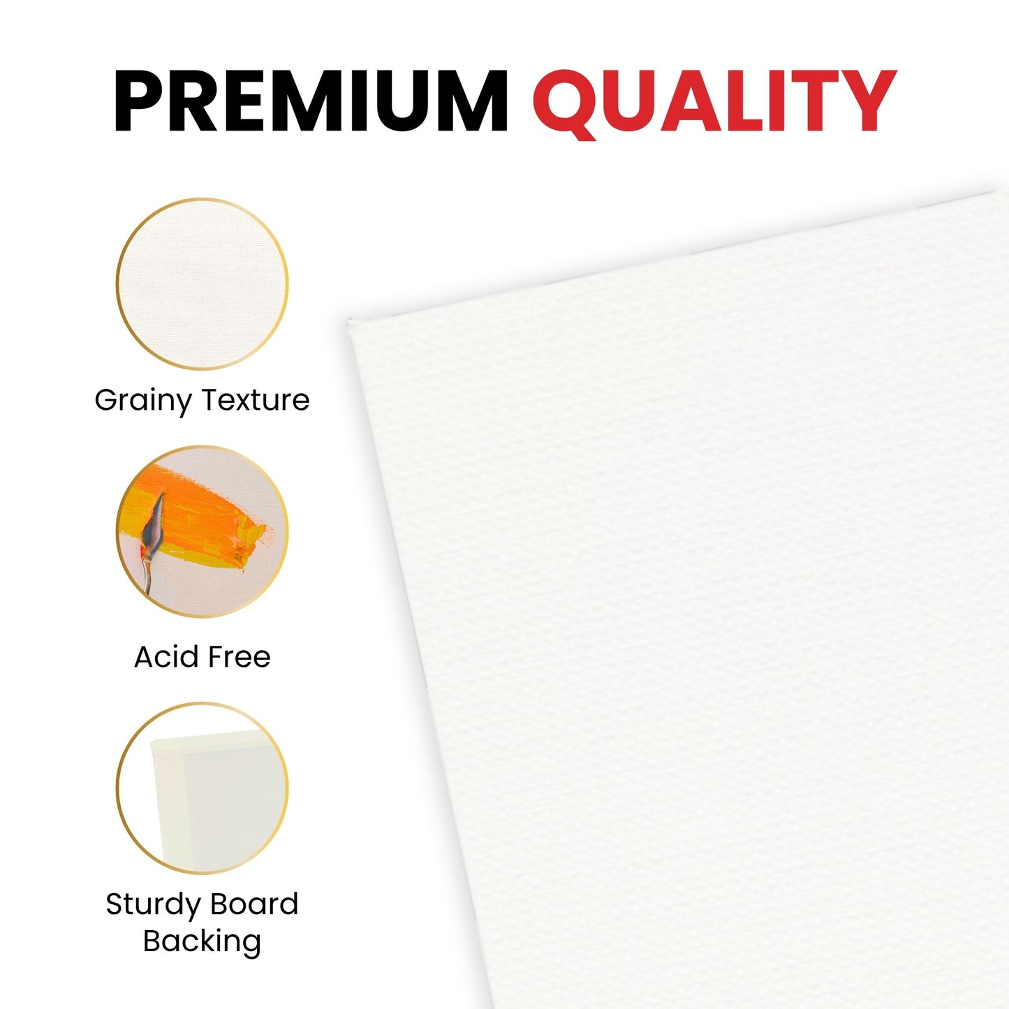10x15cm Blank White Flat Stretched Board Art Canvas By Janrax
