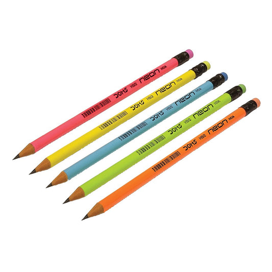 Pack of 12 Doms Neon Rubber Tipped Graphite Pencil