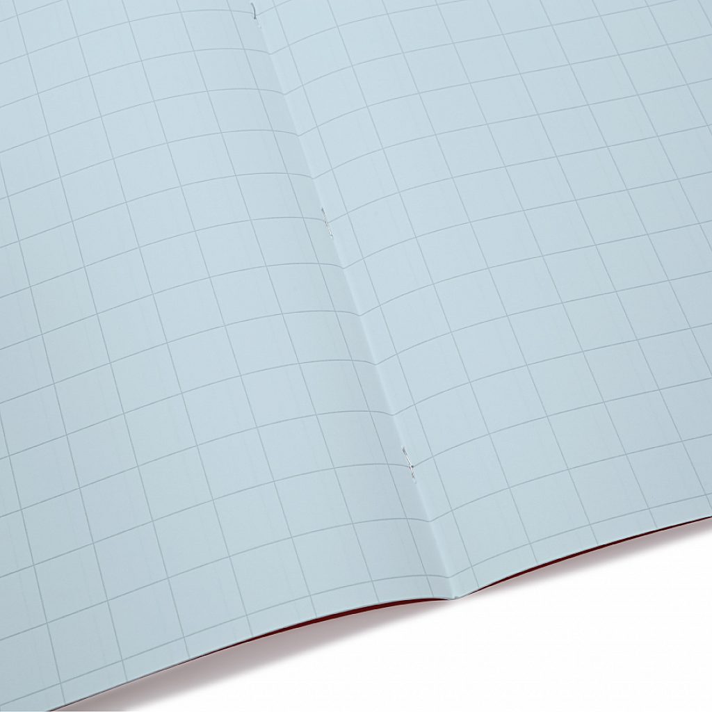 Pack of 10 Rhino A4 48 Page Light Blue with Blue Tinted Paper 10mm Squared Exercise Books
